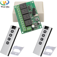 Universal Wireless Remote Control For Gate 433Mhz DC12V 24V 30V 4CH 10A Rf Relay Receiver Transmitter For GarageMotorPump