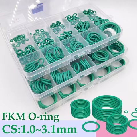 250s Green FKM O Ring Sealing Gasket Heat Resistance High Hardness Corrosion CS 1/1.5/2/2.4/3.1 Fluo