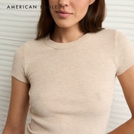American Eagle Waffle Hey Baby Tee เสื้อยืด ผู้หญิง (NWTS 037-1193-864)