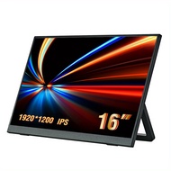 TEMU Anmite 16-inch Portable Monitor 1200p Hdr 16:10 Low Blue Light Suitable For /ps5/5/switch/mobil