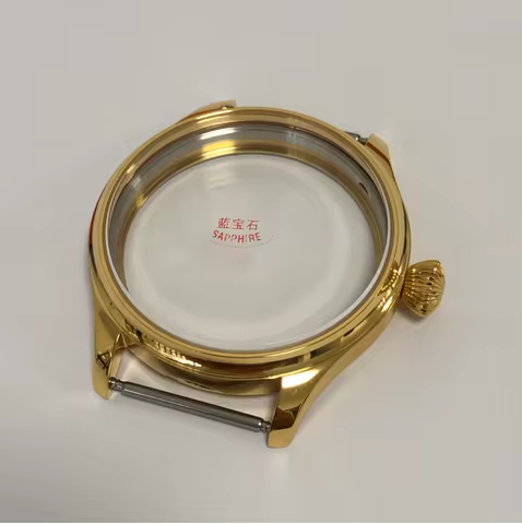 44mm ST3600 Watch Cases High Quality 316L Stainless Steel Plating 18K Goldn Fit ETA 6497/6498 ST3621