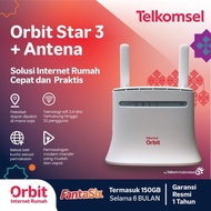 TERBARU Telkomsel Orbit Star 3 Modem WiFi 4G + ANTENA - Lock Telkomsel