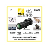 Nikon NIKKOR Z 180-600mm f/5.6-6.3 VR Lens