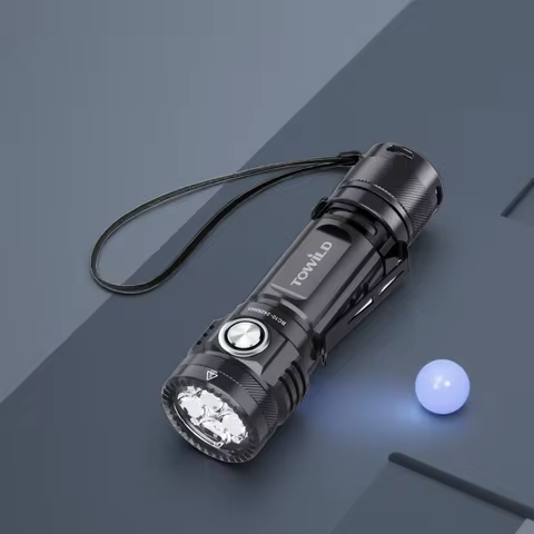 TOWILD BC10 EDC Flashlight Portable Rechargeable 4000lm IPX8 High Power Led Flashlight 21700 Torch F