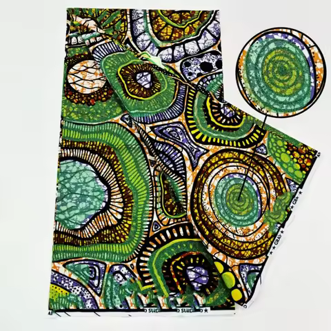2025 Nigerian Golden-Wax Print African Fabrics High Quality for Patchwork New Style Fabric for Cloth