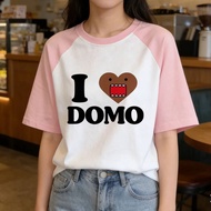 Domo Kun t shirt shoujo alternative  summer anime jojifuku manga t shirt clearance sales meme street