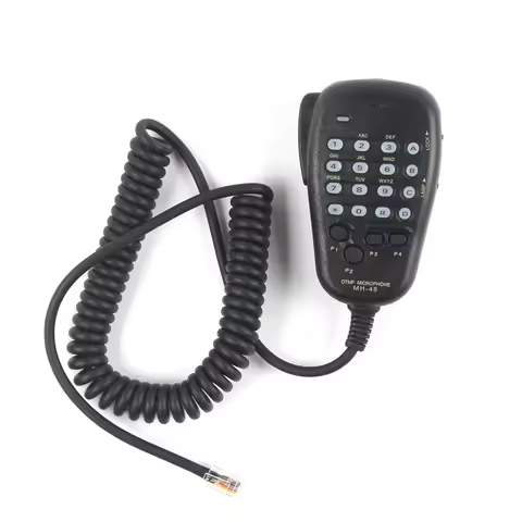 MH-48 Microphone Speaker 6 Pin DTMF Walkie Talkie Hand Microphone Radio Speaker Mic for Yaesu FT-880