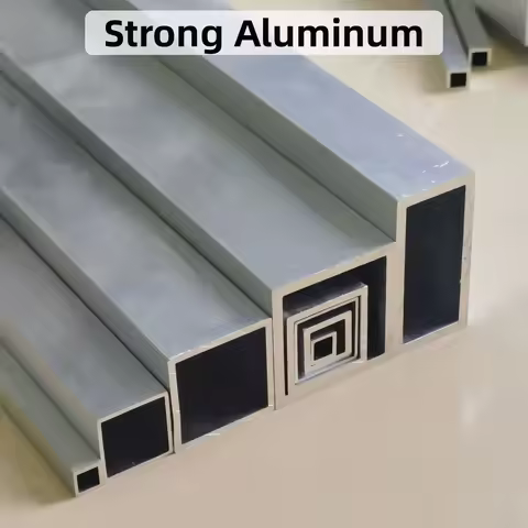 Aluminium Alloy Square Tube Width 6-50mm Length 300 500mm Square Profile DIY Decoration Aluminum Squ