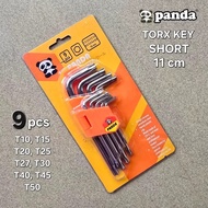 9 Pcs Silver SHORT TORX KEY (11 CM) PANDA FT017 Torx Key Set Spanner Set