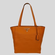 Prada Phenix Shoulder Bag Leather Tote Papaya 1BG202