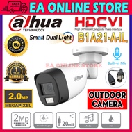 DAHUA 2.0MP Outdoor B1A21-A-IL Smart Dual Light HDCVI Fixed-Focal Bullet CVI Camera with Mic Audio V