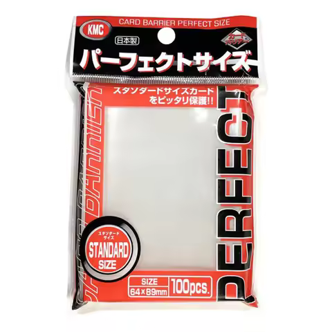 100PCS 64x89mm Transparent KMC Card Sleeves Trading Card Sleeve Barrier Board Game Cards Outer Prote