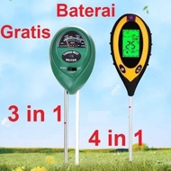 Digital Soil Analyzer Tester Meter Alat Ukur pH Tanah 4 in 1