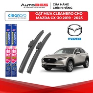Cleanbro wipers for Mazda CX3, CX30, CX9, CX5, CX8, BT50 cars with nano-coated Silicon blades - Auto