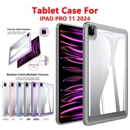 Stylish Skin-Feel Acrylic Clear Case for iPad Pro 11 (2024) For Apple iPad Pro 11-inch (M4)11'' for 