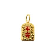 CHOW TAI FOOK 999 Pure Gold Pendant with Enamel - Peace &amp; Happiness R28228