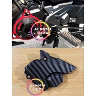 Y16ZR Y15ZR CARBON FRONT SPROCKET COVER SET YAMAHA Y16 Y15 DEPAN SPOCKET CHAIN RANTAI ENGINE ENJIN C