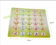 PUZZLE KERTAS KARTON HURUF HIJAIYAH / ABJAD ARAB