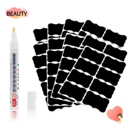 BEAUTY 96pcs/set Marker Pen Waterproof Kitchen Jam Jar Blackboard Label