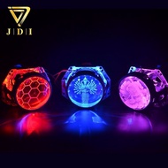 Aozoom Latest 1 pair car projector headlight 2.5 inch bi-xenon projector Hela 5 embossed lens with d