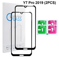 ฟิล์มกระจกนิรภัย Huawei Y7 Pro 2019 เต็มจอ สีดำ (2PCS)