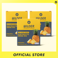 (30Sachets) WILDER Electrolytes | เครื่องดื่มเกลือแร่แบบผง สูตรไม่เติมน้ำตาล Fast Hydration รสสัปปะร