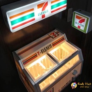 Ready Stock | 711 Convenience Store Fridge Magnet Mini Freezer Illuminate Magnetic Magnet Peti Sejuk