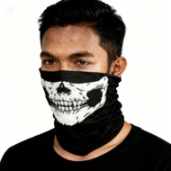 Biker Mask Skeleton Design Cycling Fishing Mask Rider Mask