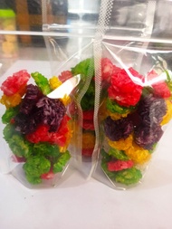 Rengginang mini rainbow Mentah 30pcs