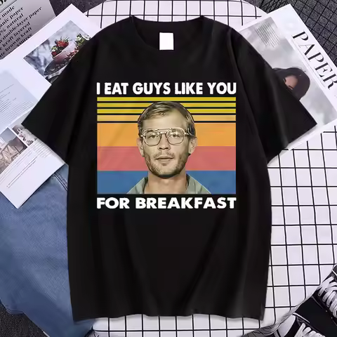 I bought a Jeffrey Dahmer T-shirt and a Vintag T-shirt for the little girl