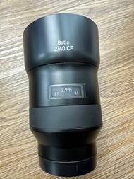 98% Carl Zeiss Batis 40mm f2 CF 40 2 Sony FE