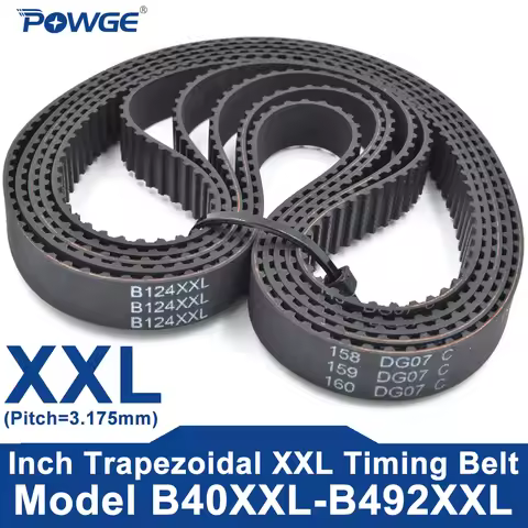 POWGE XXL Timing Belt B40XXL to B492XXL Belt Width 5-15mm B40 B43 B52 B54 B64 B66 B70 B72 B79 B80 B8