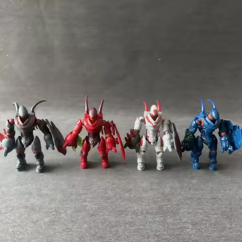 Hot Mega Bloks Alien Hunter Red Blue Silver Banished Remnant Hunter Pelican Inbound Hunter Action Fi