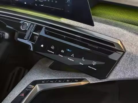 2PCS PET protector film For Peugeot E-3008 /Peugeot E-5008 GT Allure 2024 2025 Air Conditioning AC P