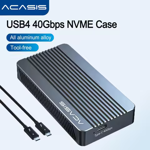 Acasis 40Gbps USB4 M.2 NVMe SSD Case Compatible Thunderbolt 3/4 /5 USB-C M2 NVME SSD Enclosure JHL74