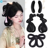 ISITA Hanfu Wig Headband, Photography Chinese Style Ancient Hanfu Wig, DIY Vintage Soft Traditional Headdress Hanfu Cosplay HairPieces Girls