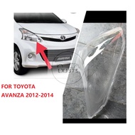 FOR Toyota avanza  2012 2013 2014 headlamp cover cap / replacement head lamp light lens /head lamp lens