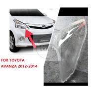 FOR Toyota avanza  2012 2013 2014 headlamp cover cap / replacement head lamp light lens /head lamp l