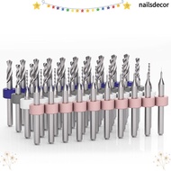 NAILSDECOR Mini CNC Drilling Bit Wood CNC Drill Engraving Bit Carbide PCB Twist Drill Corn Engraving
