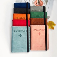 Foldable RFID Travel Passport Organizer Passport Holder PU Leather Card Wallet Slim Unisex Pemegang 