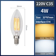 E14 E27 220V Edison Bulb LED Candelabra Bulb Chandelier Bulb C35 G45 A60 G80 S764 Candle Light Bulb 