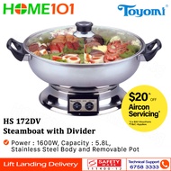 Toyomi Steamboat WIth Divider 5.8L HS-172DV | HS 172DV