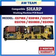Compatible SHARP WASHING MACHINE PCB ES718X ES818X ESX715 ESX705 ESX805 ESX905 BOARD CONTROL PANEL