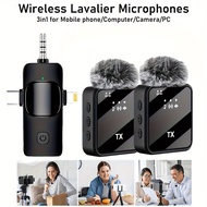 F11 Wireless Lapel Microphone 3-in-1 with Intelligent Noise Cancellation for Live Stream Vlog Video 