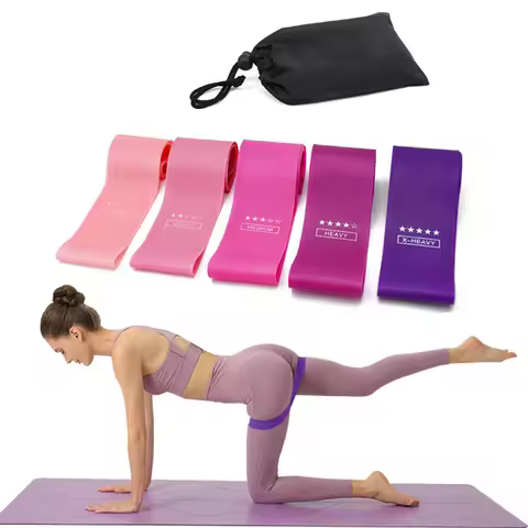 Training Fitness Gum Exercise Gym Strength Resistance Bands Expander Pilates Rubber Fitness Mini Ban
