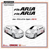 Honda Fit aria side door sticker