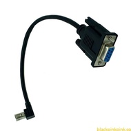 BLACK Portable USB Female To RS232 DB9 Female Serial Adapter Cable 25cm 9 84inch