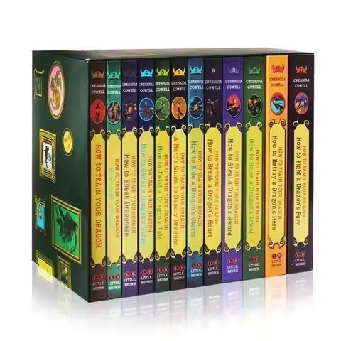 How to Train Your Dragon Complete Series 12-volume set European and American children's English adve