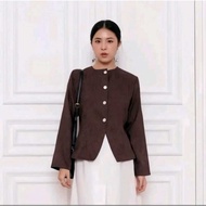 KEMEJA [EXCLUSIVE] Ailee Top Blazer Semi-shirt for women, trendy korean style long-sleeved women's s