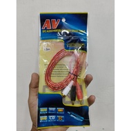 Cable audio rca to jack 3.5mm 2 in 1